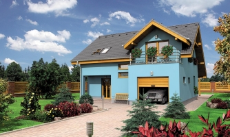 Gorgeous house with a garage.